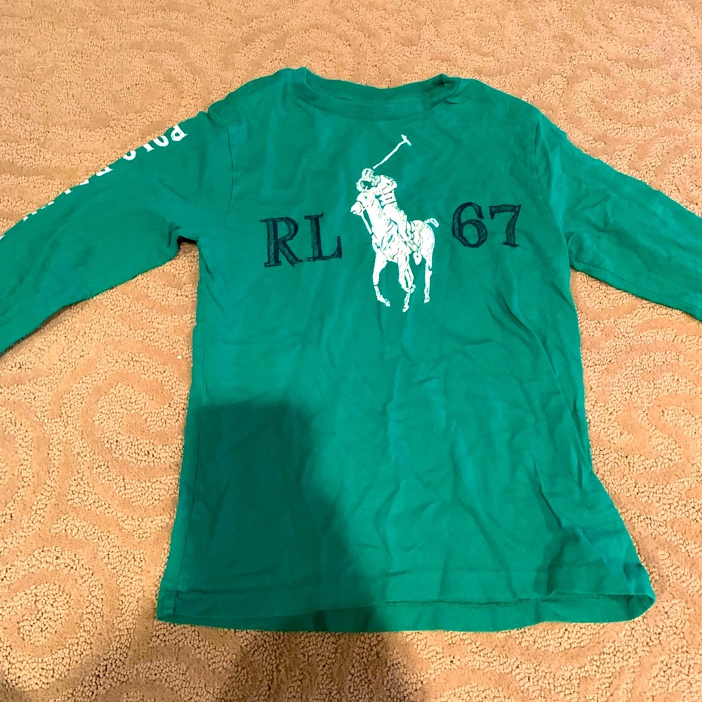 Boys Polo by Ralph Lauren long sleeve t-shirt size small.